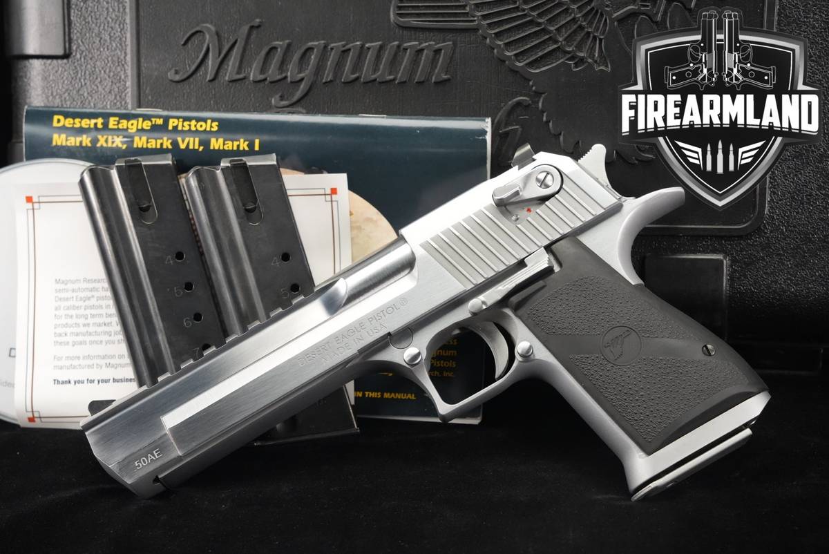 DEAGLE Magnum Research Desert Eagle Mark XIX 50 AE MKXIX MK 19 +3 MAGS &