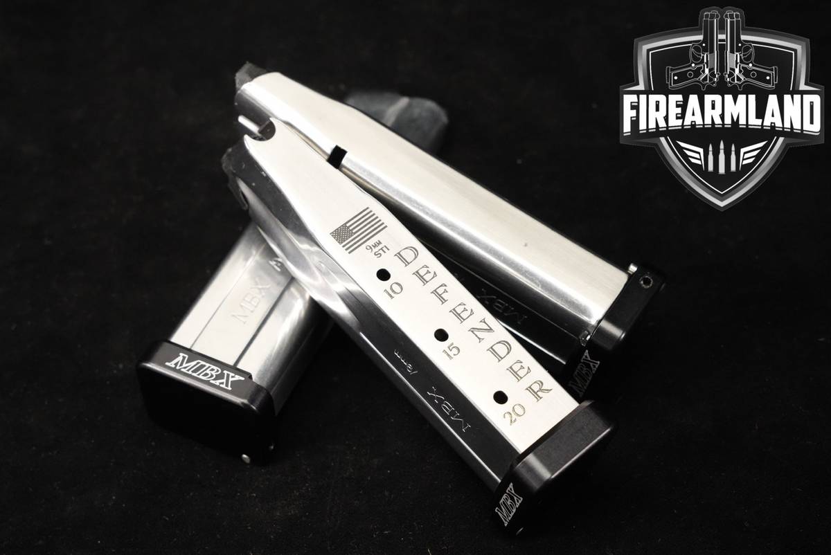 THREE (3) MBX Extreme 2011 DS 1911 High Capacity Steel Defender/ Duty Mags