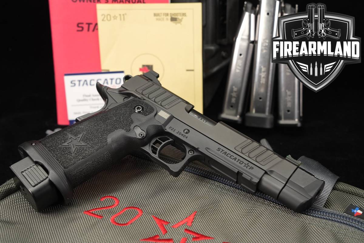 Staccato P 2011 9mm 5" STI PMM COMPENSATOR 1911 +4 MAGS, ORIG CASE