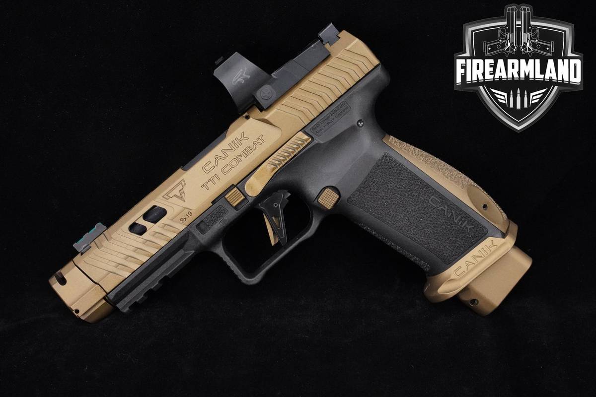 Canik TTI Combat 9mm 4.6" TTI Bronze Canik Combat 2 MAGS, ORIG CASE & OPTIC