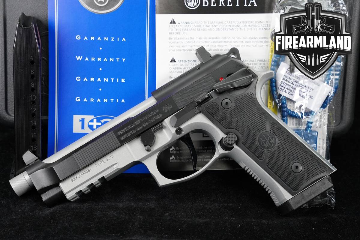Beretta 92XI SAO Tactical 9mm 5.25" Two-Tone 92-XI Pistol +2 MAGS & OG CASE