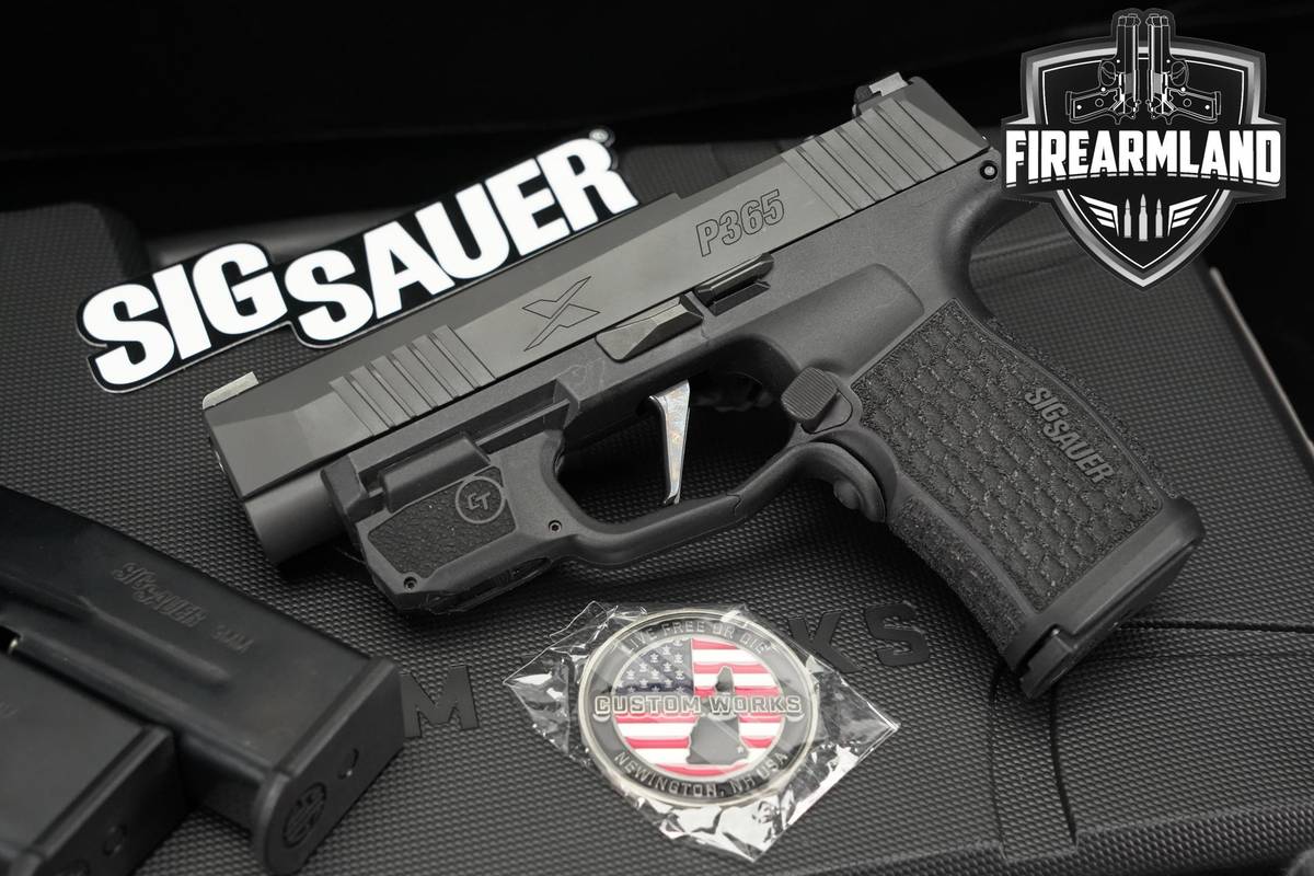 Sig Sauer P365 XL Custom Works 9mm P365XL Optic-Ready +3 MAGS & ORIG CASE