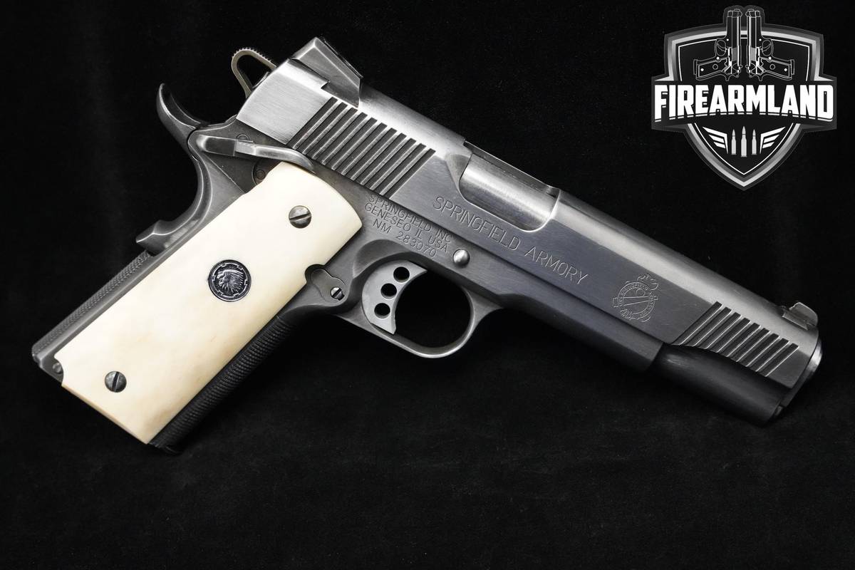 BONE GRIPS Springfield Armory Model 1911-A1 Loaded 45 ACP 1911 Springfield