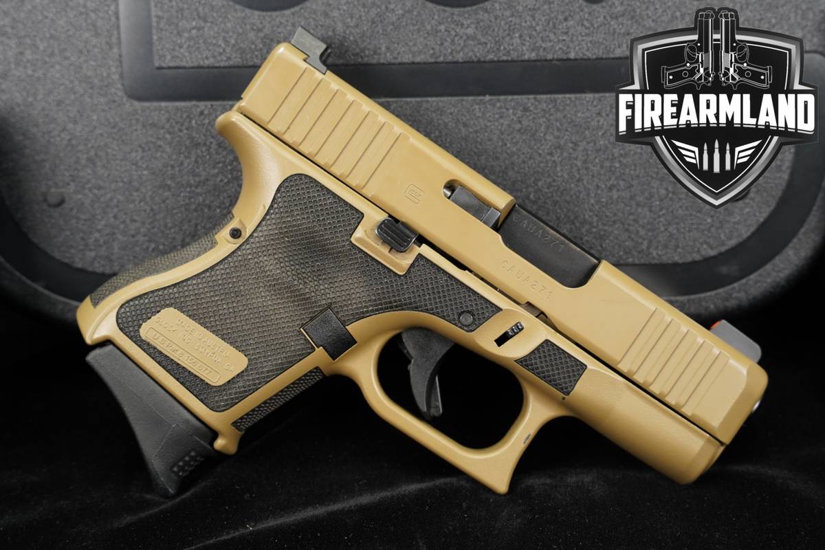 Glock 27 Gen5 G27 Gen 5 40 S&W 3.43" Tan +2 MAGS, ORIG CASE & HOLSTER