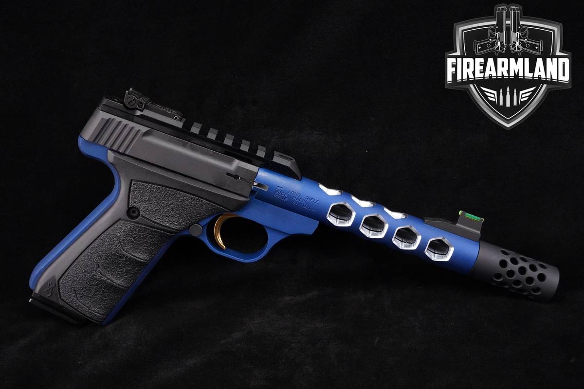 COMPETITON Browning Buck Mark Plus Vision Blue 22LR 6" +ORIG CASE