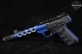 Browning Buck Mark Plus Vision Blue Suppressor Ready .22 LR Two-Tone Black & Blue in Good Condition Image 4