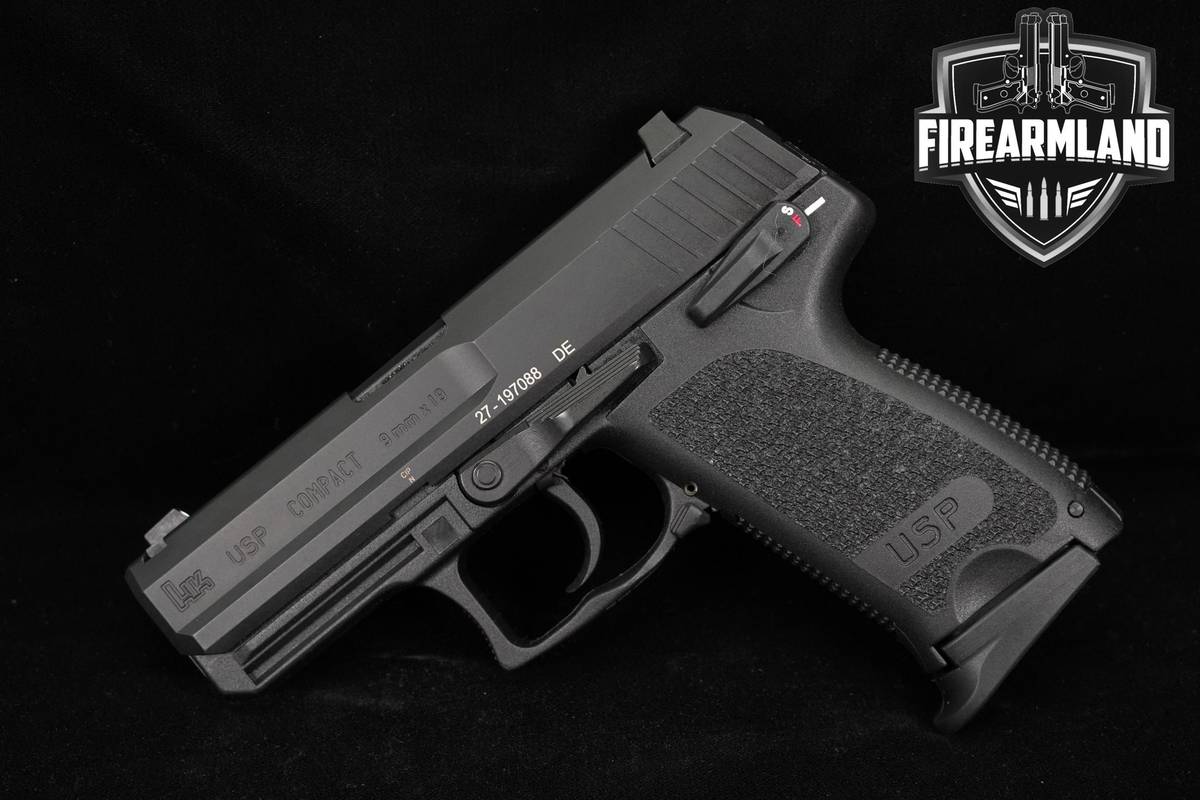 Heckler & Koch H&K HK USP Compact 9mm 3.58" Pistol +5 MAGS & ORIG CASE