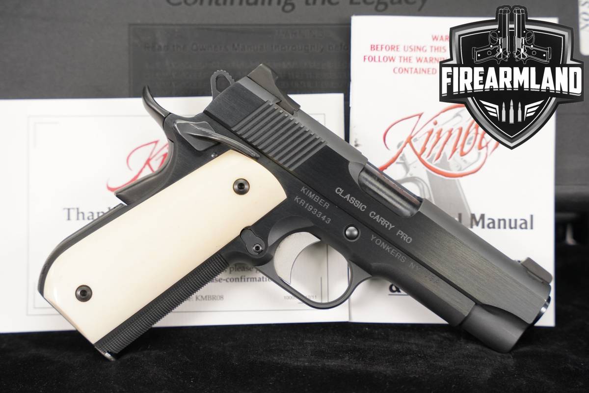 Kimber Classic Carry Pro Custom Shop 45 ACP 1911 Charcoal Blue IVORY +CASE