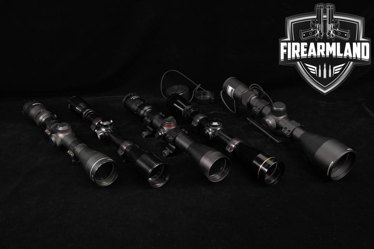 FIVE SCOPE LOT 5 Pack Pacific Tasco Simmons Nikon Leupold Riflescope Scopes