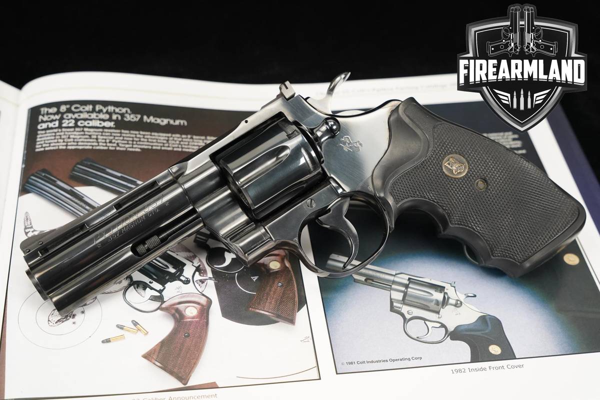 First Gen 1964 Colt Python 357-Magnum 4" Royal Blue