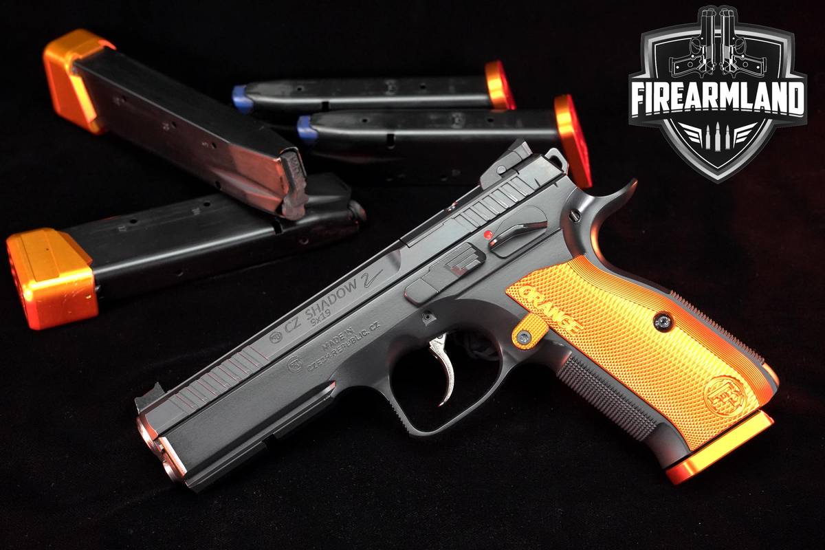 TWO-TONE CZ SHADOW 2 Orange 9mm 4.89" +5 MAGS & ORIG CASE
