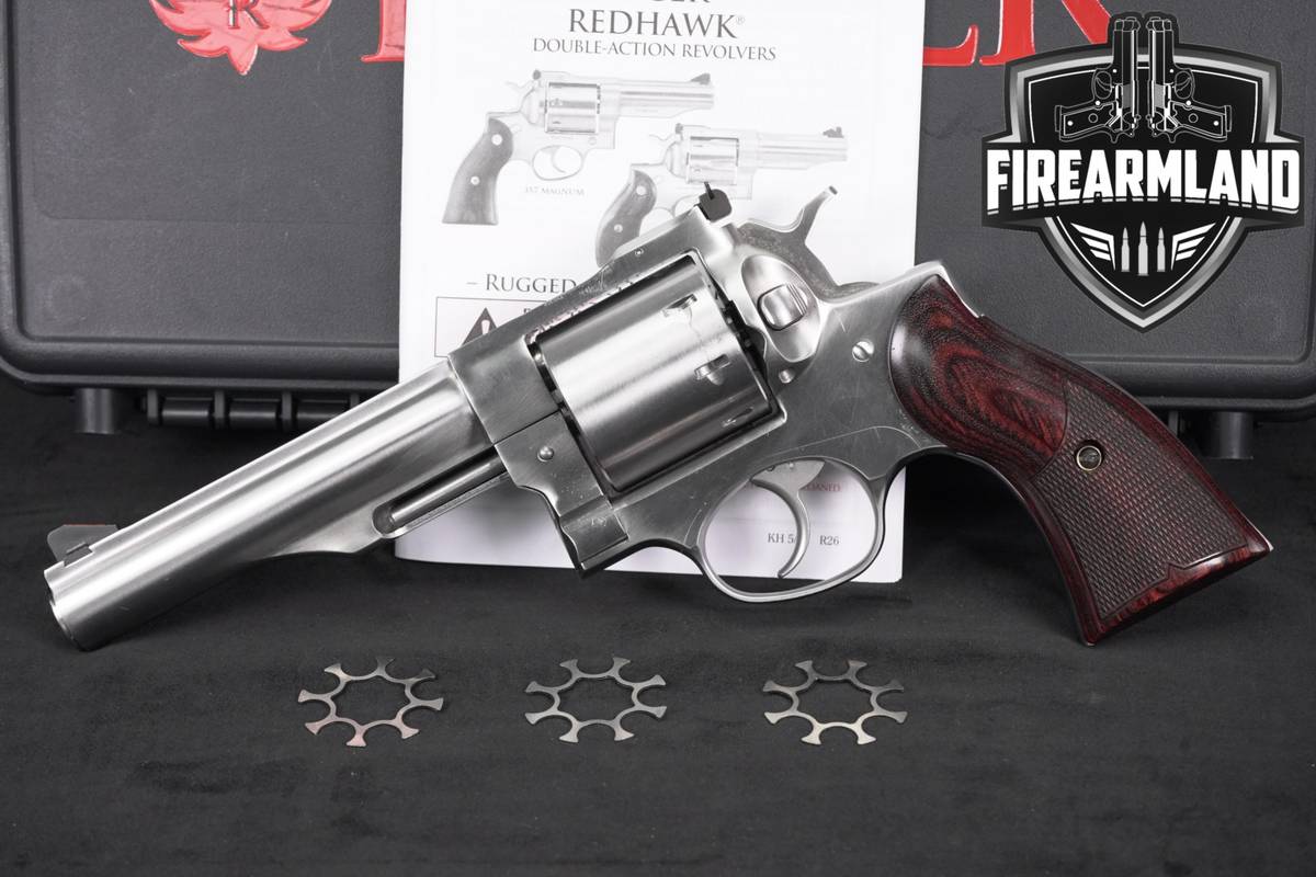 Ruger Redhawk 357 Magnum 5.5 Brushed Stainless 8‑SHOT +ORIG CASE
