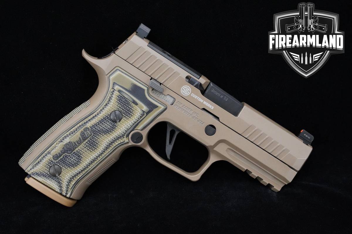 Sig Sauer P320 AXG Scorpion 9mm 3.9" FDE Sig-Sauer P320 +4 MAGS & ORIG CASE