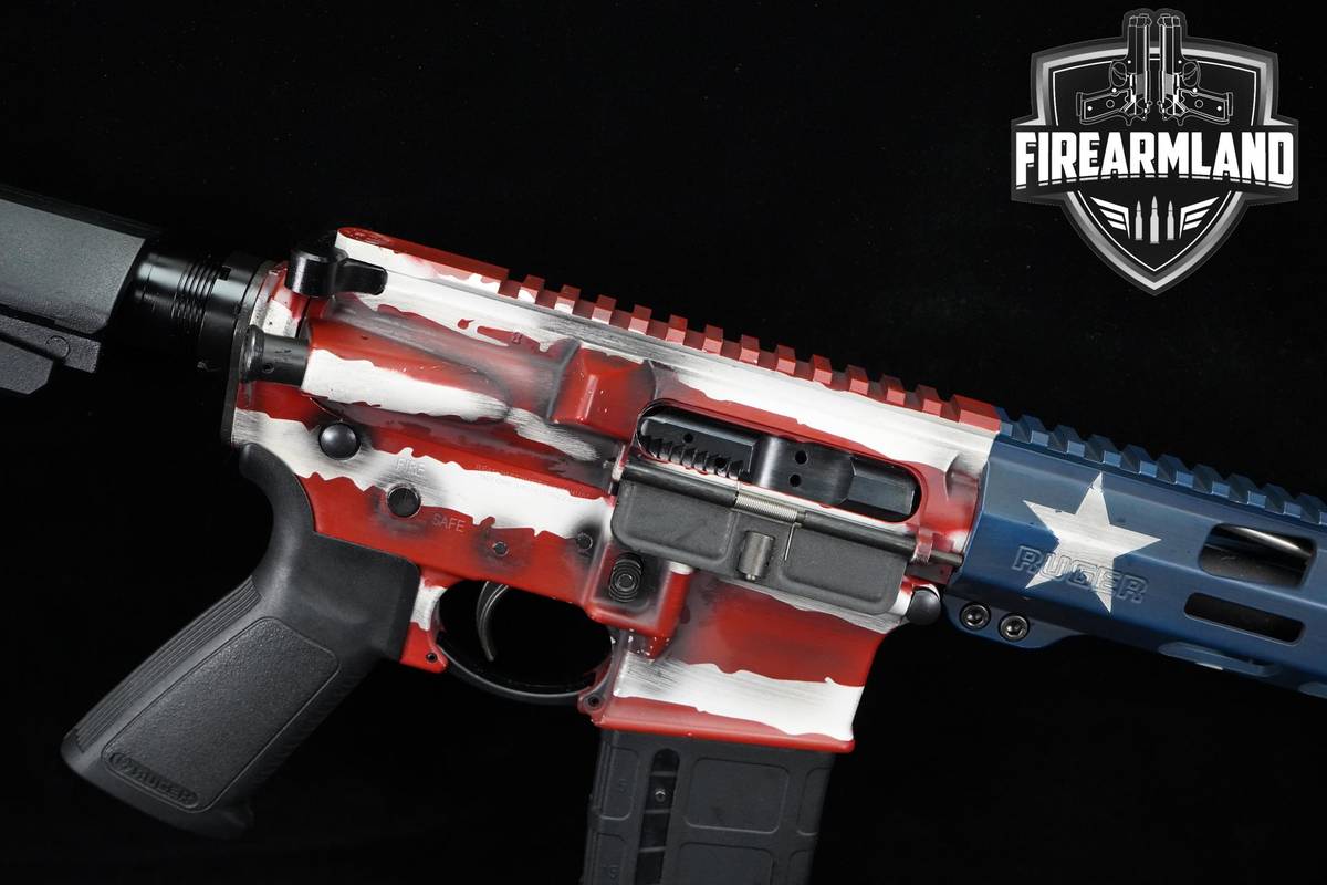 Ruger AR-556 Pistol American Flag 5.56 NATO AR15 AR556 Rifle +ORIG BOX