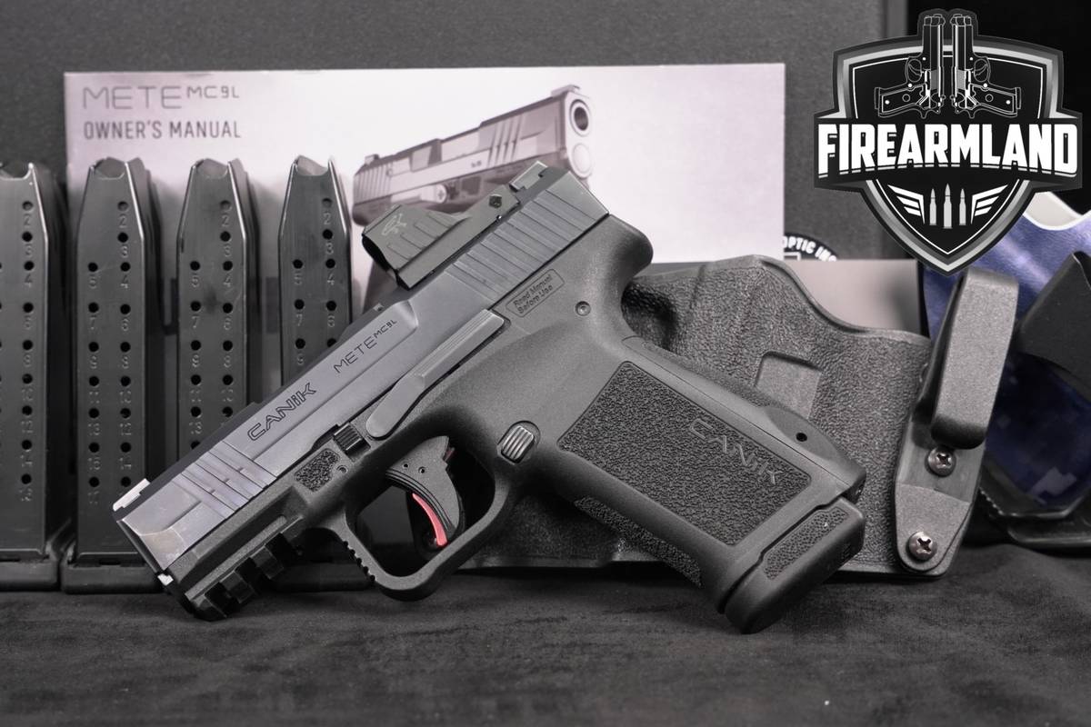 Canik METE MC9L 9mm 3.25" CCW Defense +5 MAGS, OG CASE, HOLSTERS, & OPTIC