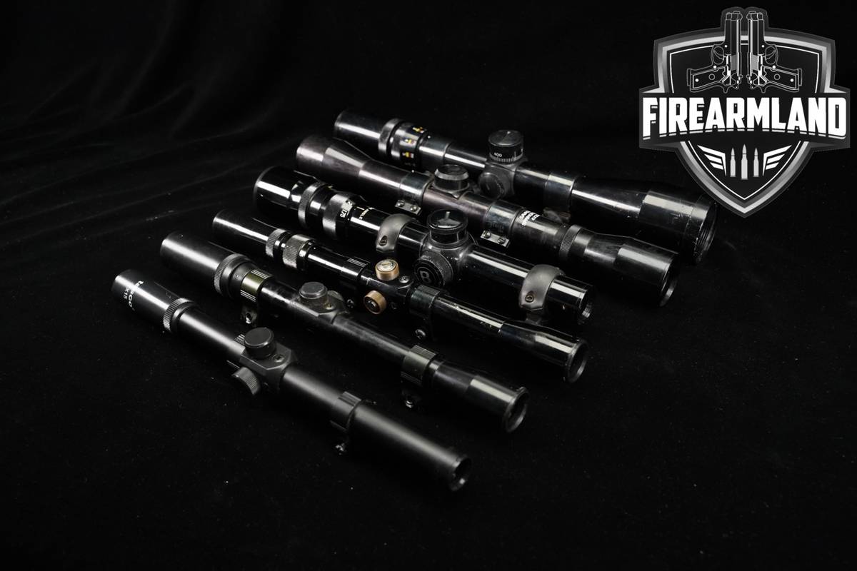 SIX SCOPE LOT 6 Pack Tasco Bushnell Savage Riflescope Scopes