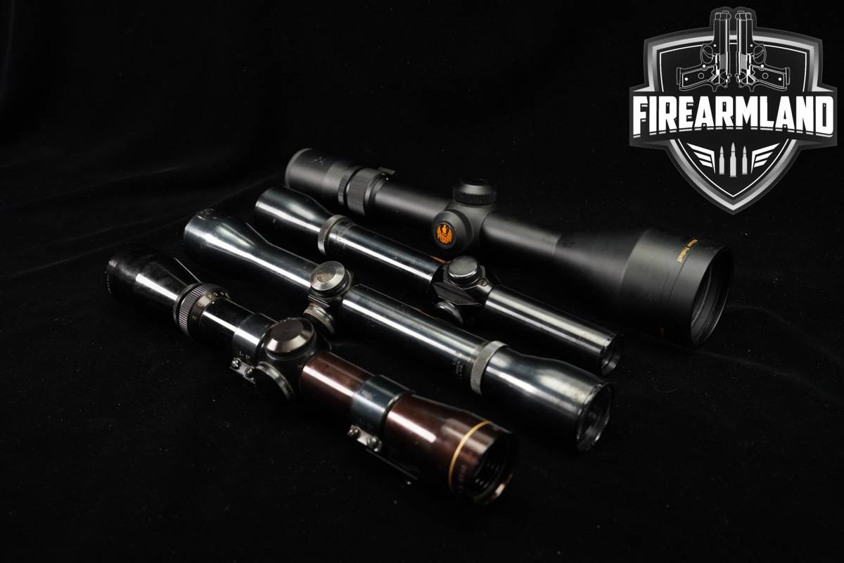 FOUR SCOPE LOT 4 Pack Sears Weaver Nikon Leupold Riflescope Scopes
