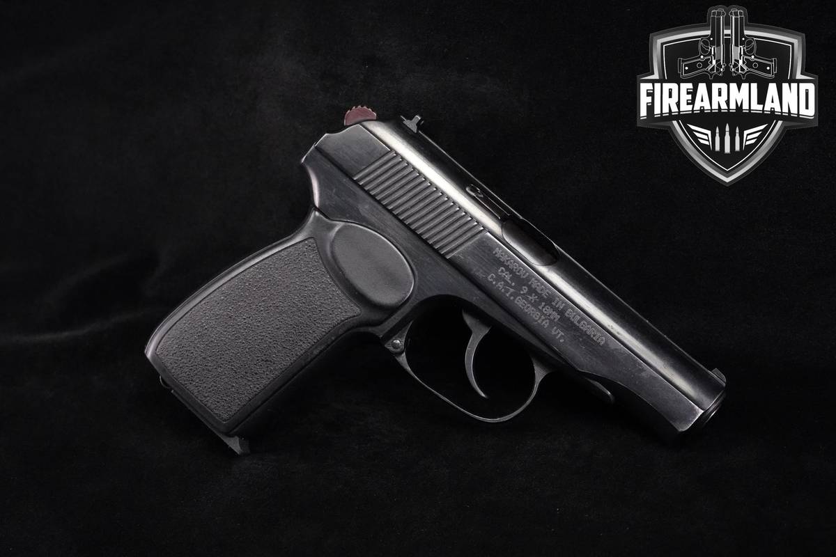 BULGARIAN Arsenal Makarov PM Circle 10 9x18mm 3.68" Blued +3 MAGS