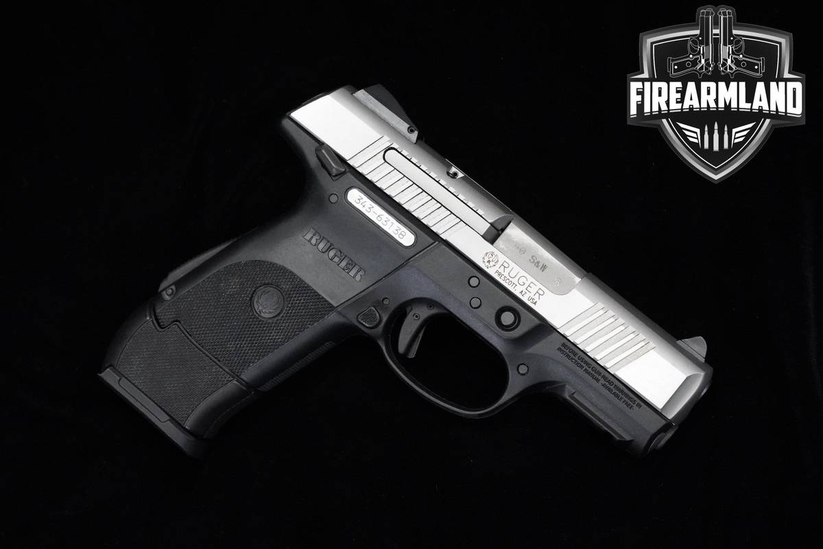 Ruger SR40C 40 S&W 3.5" Stainless Steel Ruger +2 MAGS & ORIG CASE
