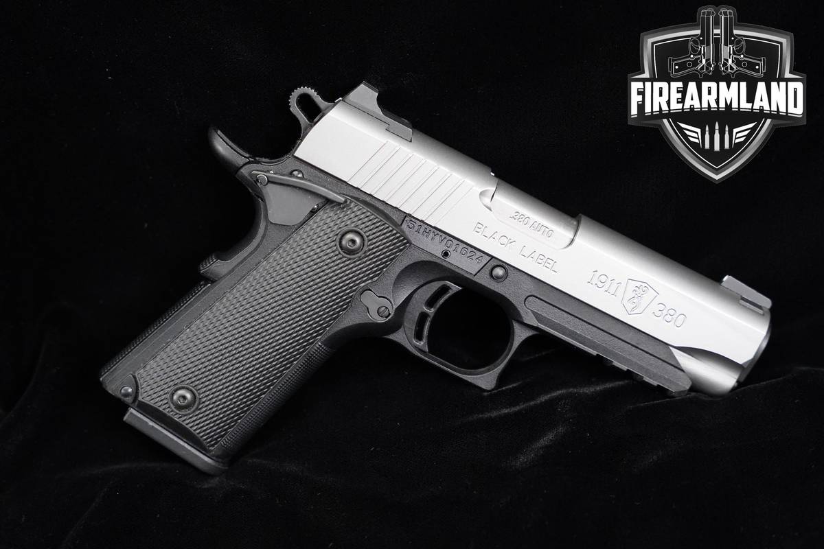 Browning 1911-380 Black Label Pro Stainless Compact 380ACP 3.625"