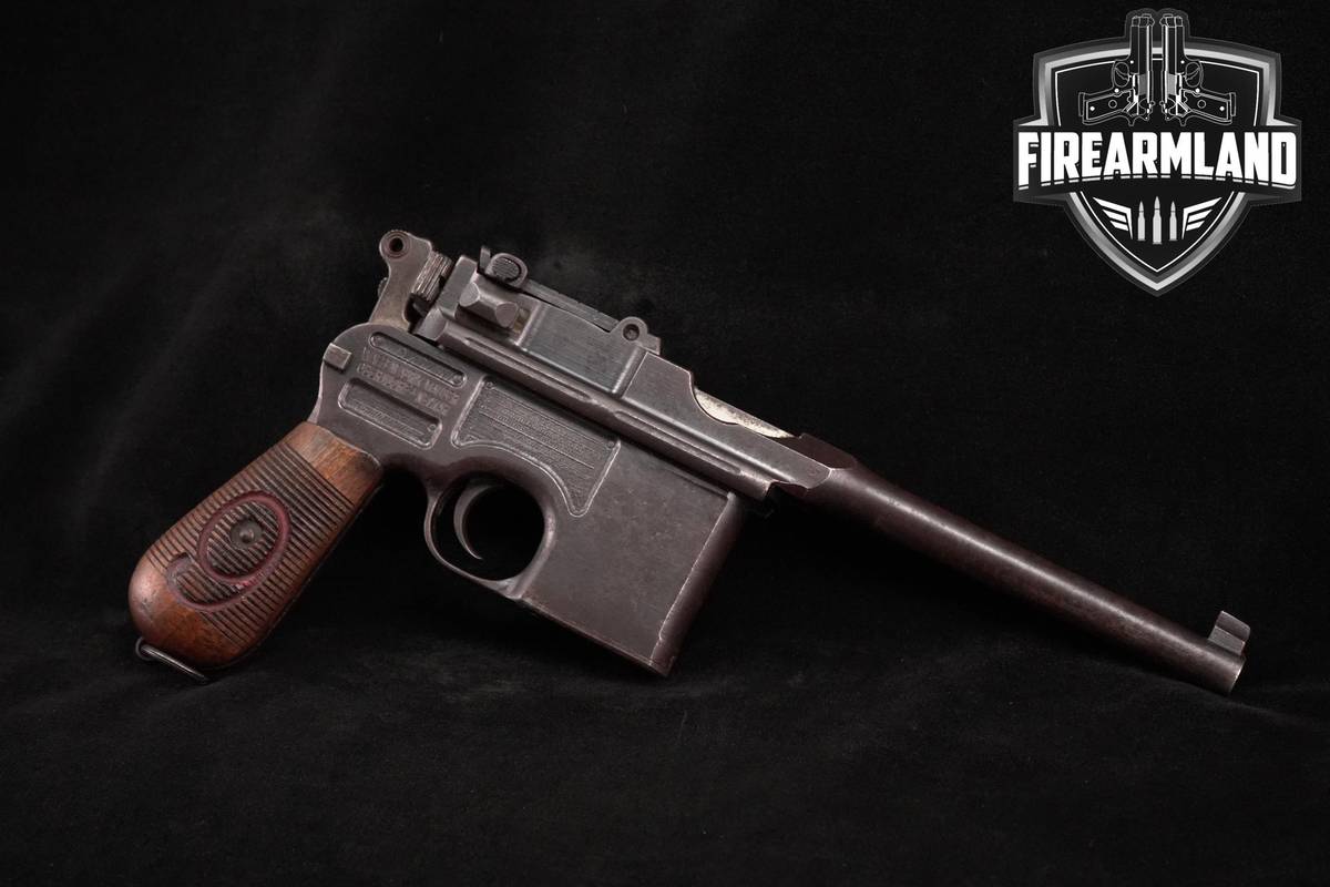 RARE-NUMBERS-MATCHING Mauser C96 Red-9 9mm 5.5" WWI C-96 +HOLSTER-STOCK