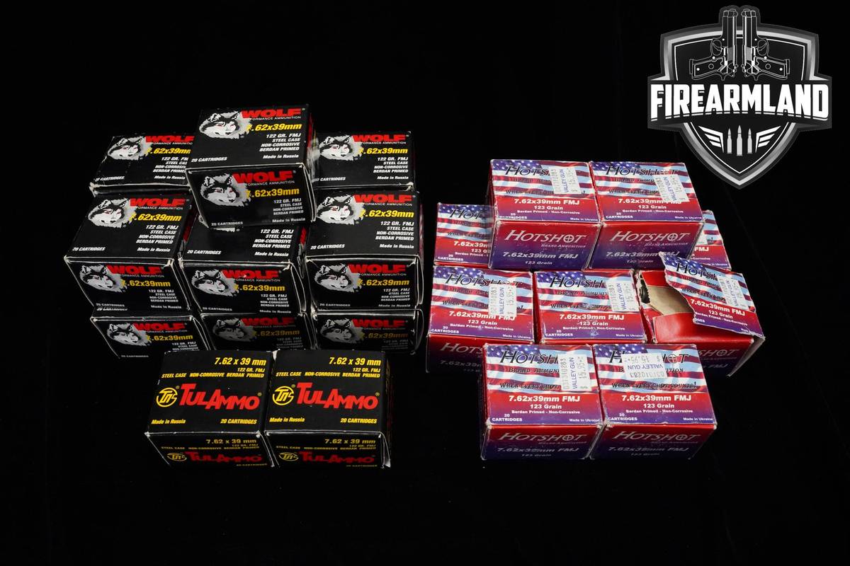 7.62x39 Ammo 762x39 500 ROUNDS
