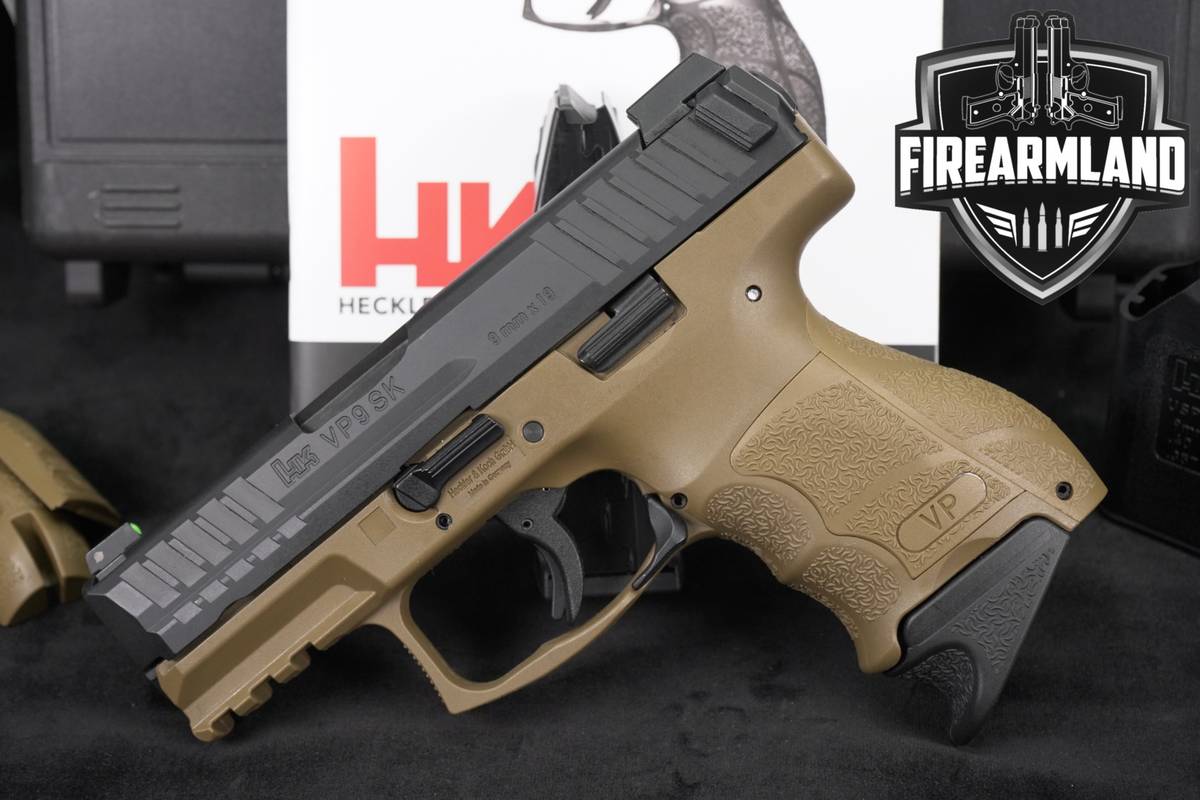 Heckler & Koch VP9SK 9mm H&K FDE VP9 SK VP 9 +2 MAGS & ORIG CASE