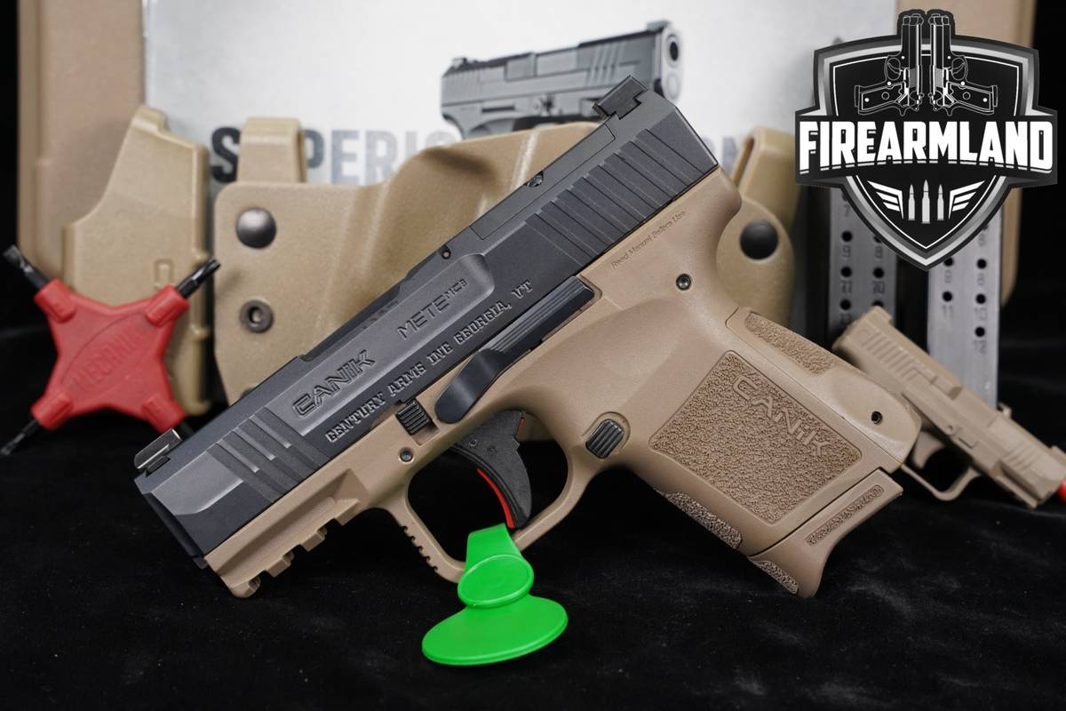 Canik METE MC9 9mm Optics-Ready 3.18" FDE MC-9 +3 MAGS, ORIG CASE & HOLSTER