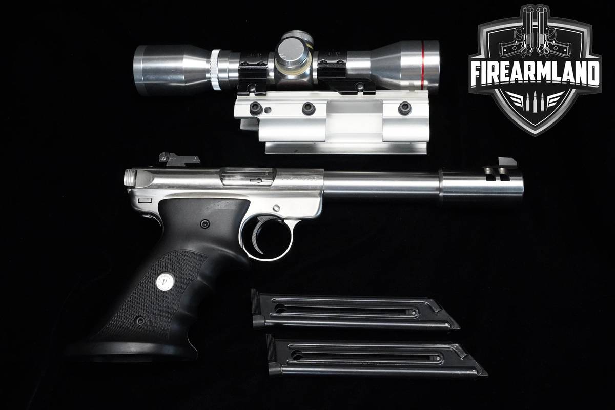1989 Ruger Mark II Target SS 22LR 5.5" Volquartsen Ruger-Mark II 2 +OPTIC