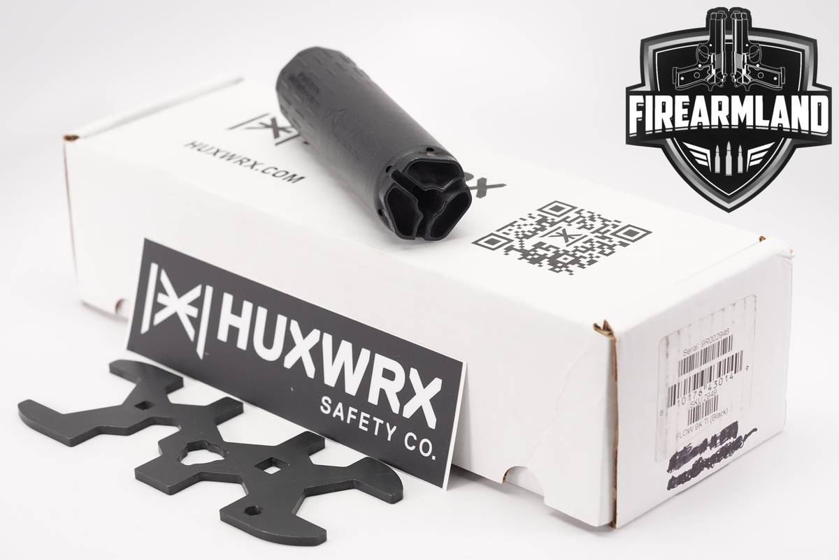 HuxWrx Flow 9k Ti 9mm Luger 5.33" Suppressor FLOW9K Silencer +ORIG BOX