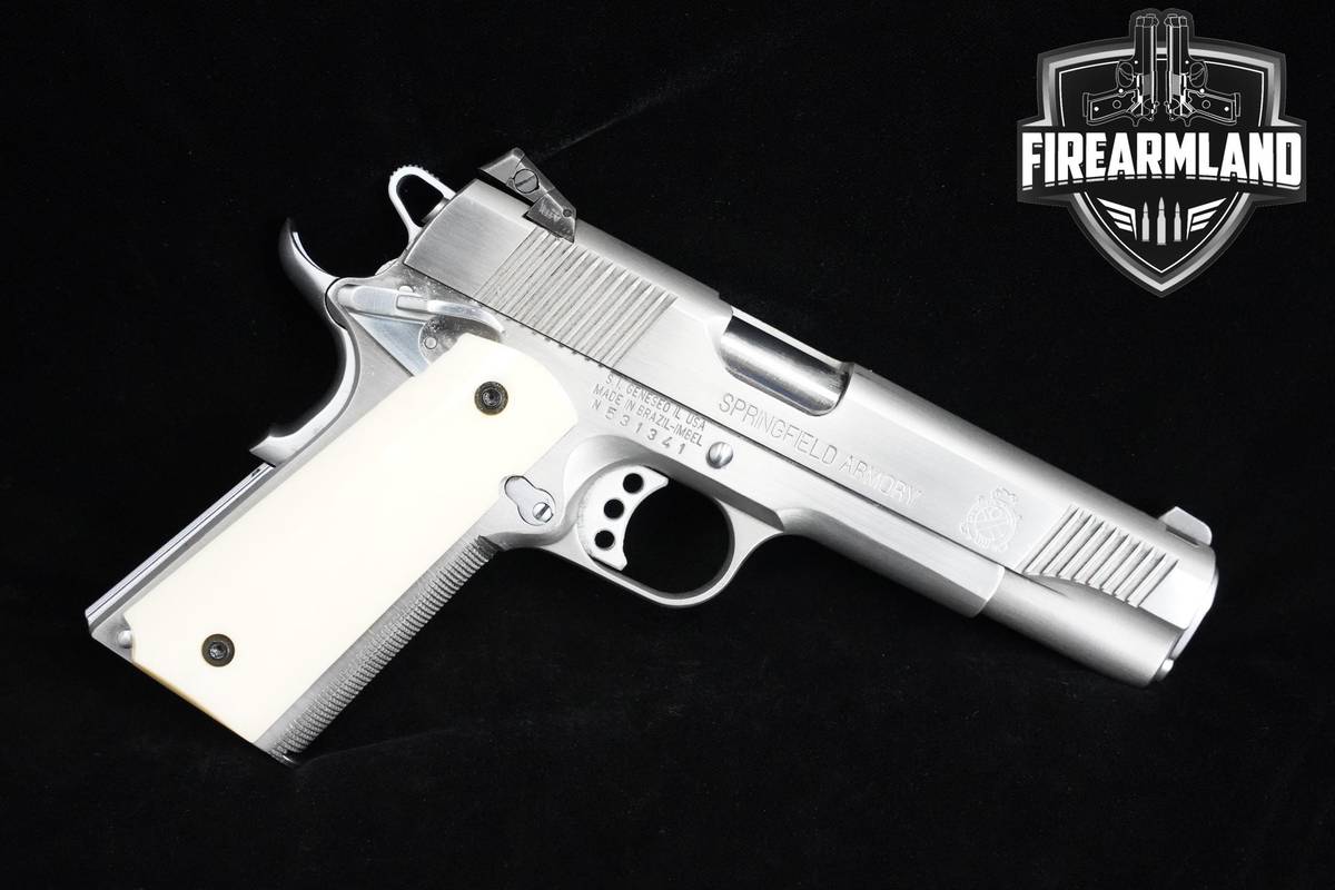 BONE GRIPS Springfield Armory 1911-A1 Stainless 45 ACP Springfield 5" 1911