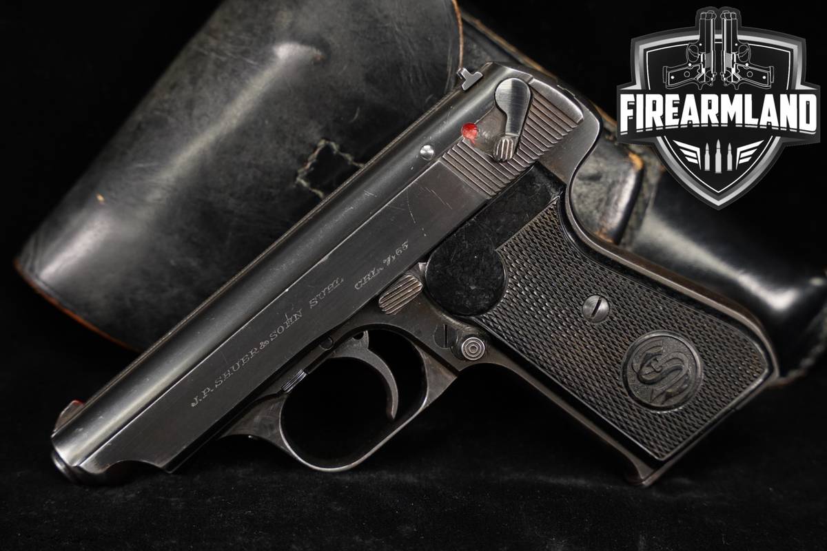 1941 J.P Sauer & Sohn 38H 32 ACP JP Blued DA/SA WWII-era GERMAN +HOLSTER