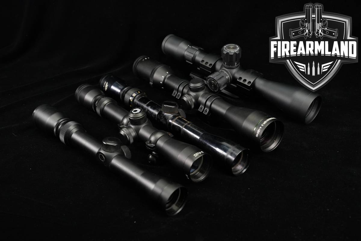 FIVE SCOPE LOT 5 Pack Tasco Barska Pine Ridge Pentax Weaver Scopes