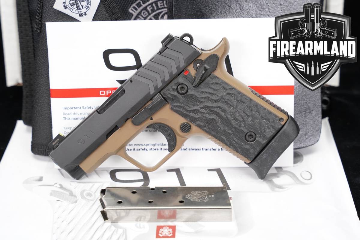 Springfield Armory 911 380 ACP 1911 DESERT FDE + 2 MAGS, OG BOX & HOLSTER