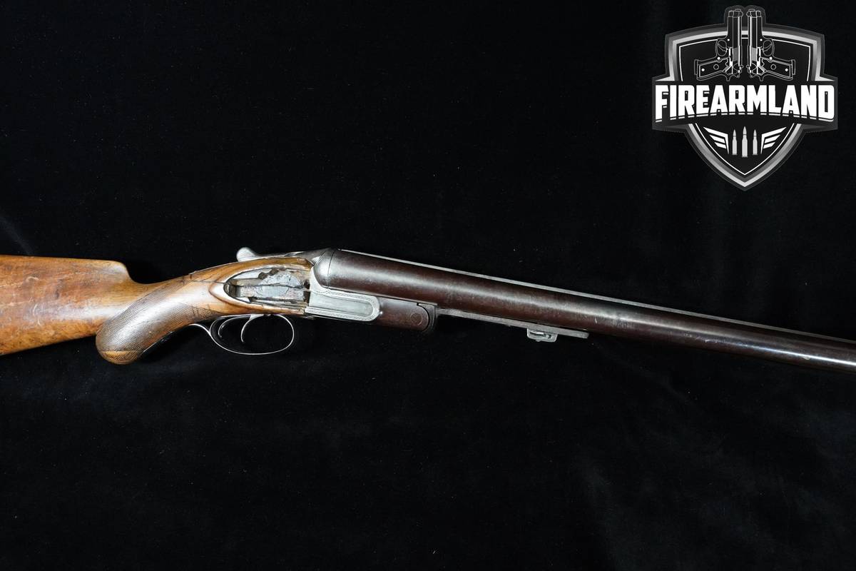 1870's-1880's William Goodyer Double-Barrel Shotgun 12-Gauge 20" Blued