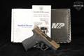 Smith & Wesson (S&W) M&P9 Shield Plus Optics Ready; 3.1-inch; Night Sights; No Thumb Safety 9mm Luger Two-Tone Bronze in Very Good Condition Image 2