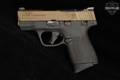 Smith & Wesson (S&W) M&P9 Shield Plus Optics Ready; 3.1-inch; Night Sights; No Thumb Safety 9mm Luger Two-Tone Bronze in Very Good Condition Image 3