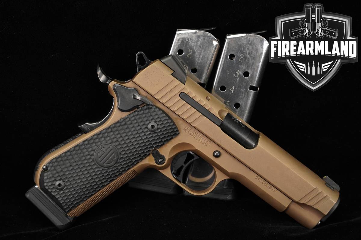 Sig Sauer 1911 Fastback Emperor Scorpion Carry 45 ACP 4.2" FDE +8 MAGS