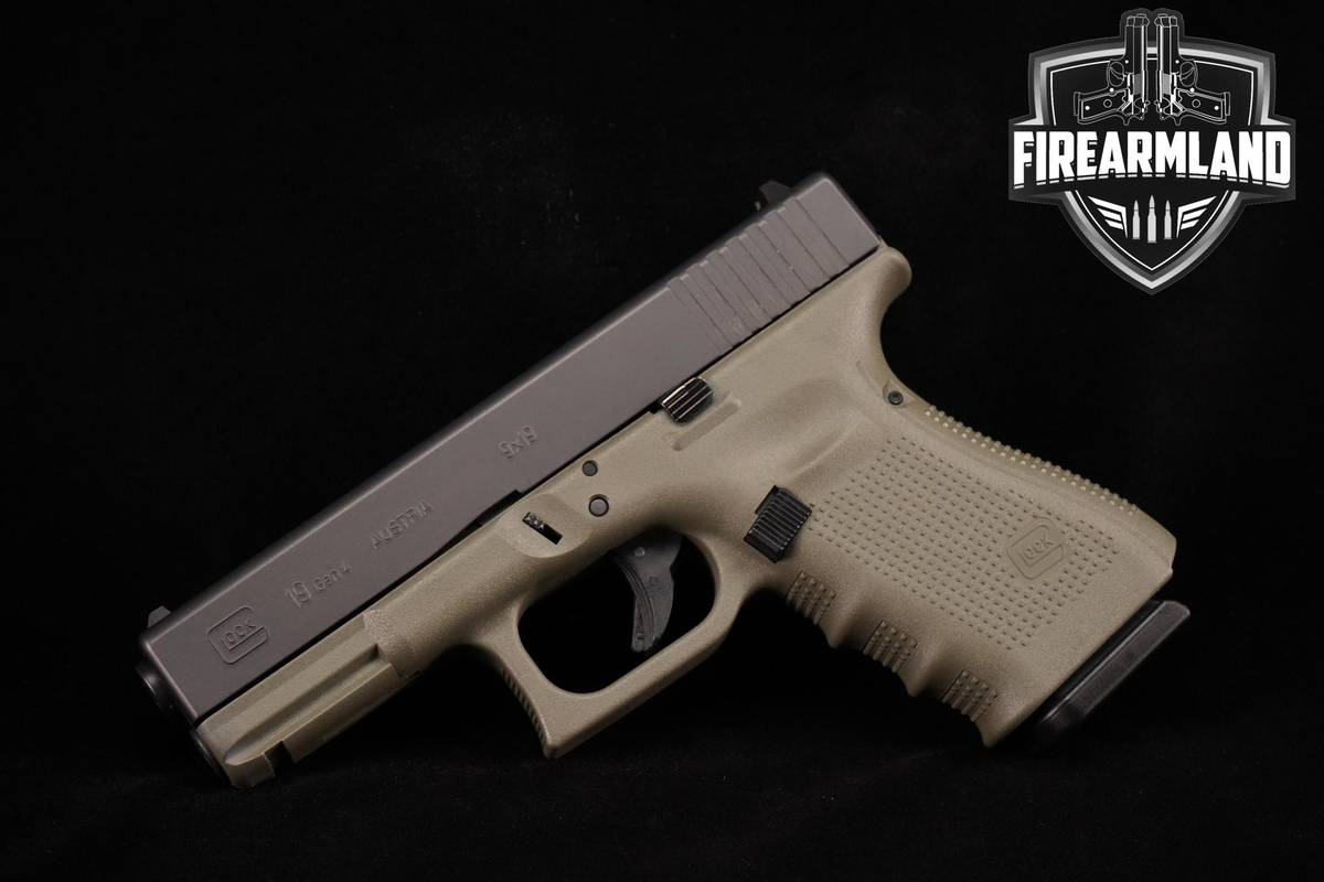 Glock 19 Gen4 9mm 4.02" OD Green Glock-19 G19 G-19 Gen-4 +ORIG CASE
