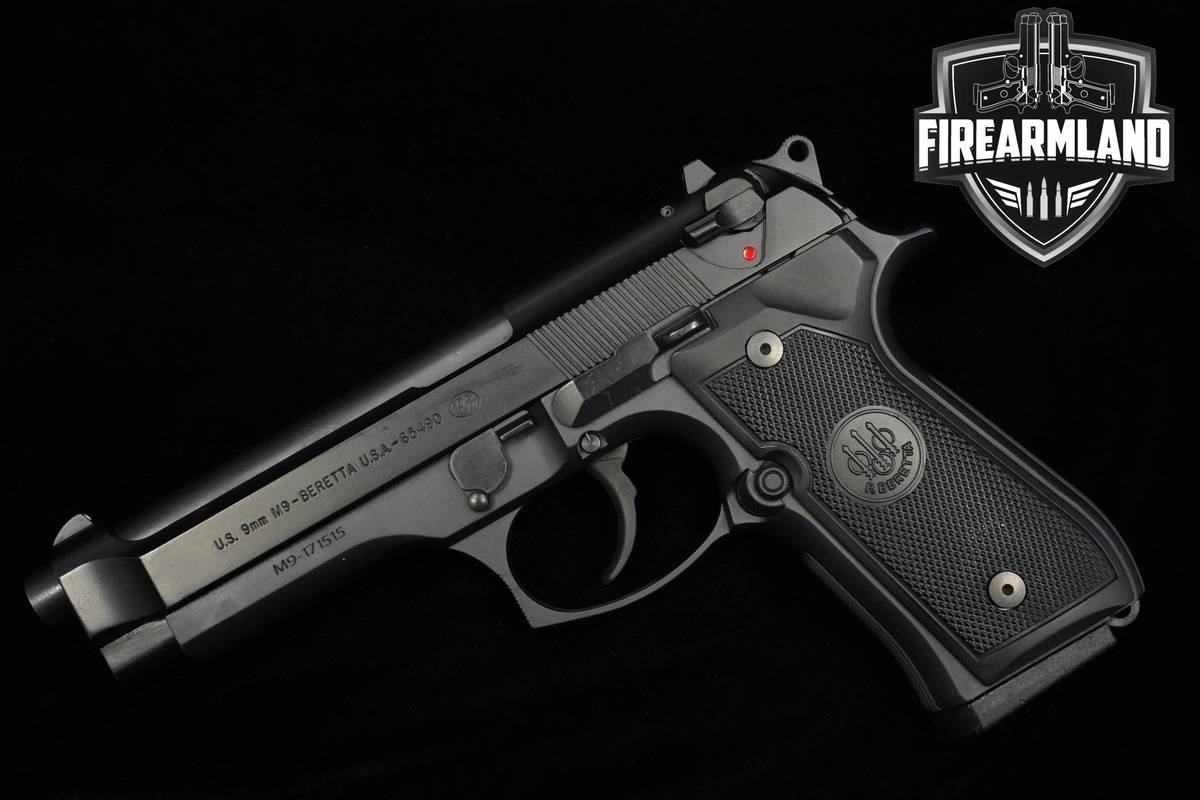 Beretta M9 9mm Black Bruniton Beretta 92FS 92-FS +ORIG CASE