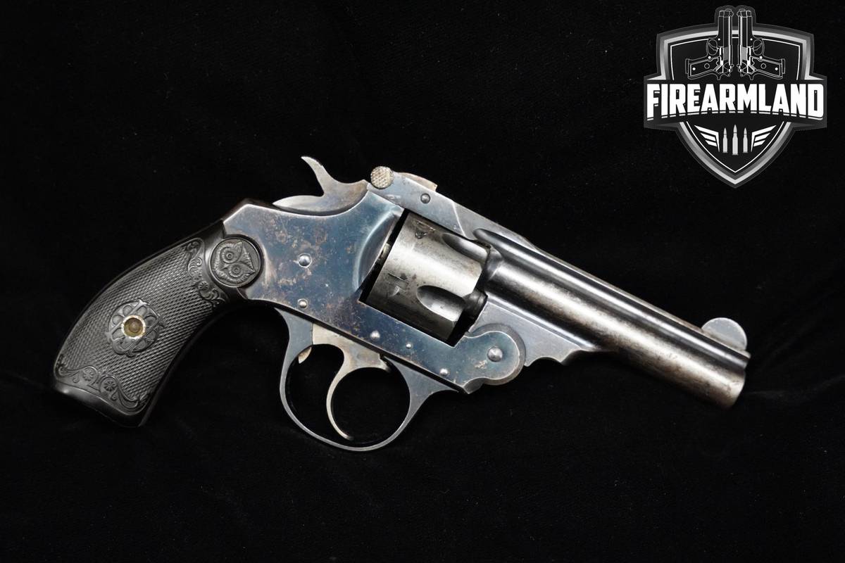 VINTAGE Iver Johnson Top Break Auto Eject 5-Shot 32 S&W 3" Blued DA/SA