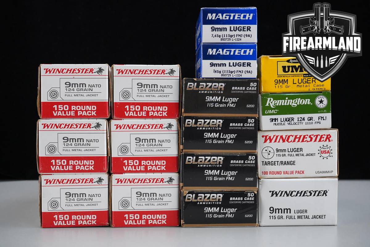 1500 RDS! 9mm Ammo 9-mm