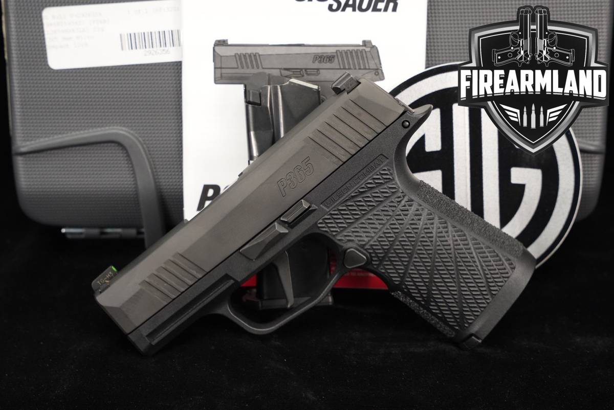 Sig Sauer P365 9mm 3.1" P 365 +2 MAGS, ORIG CASE, WC GRIP