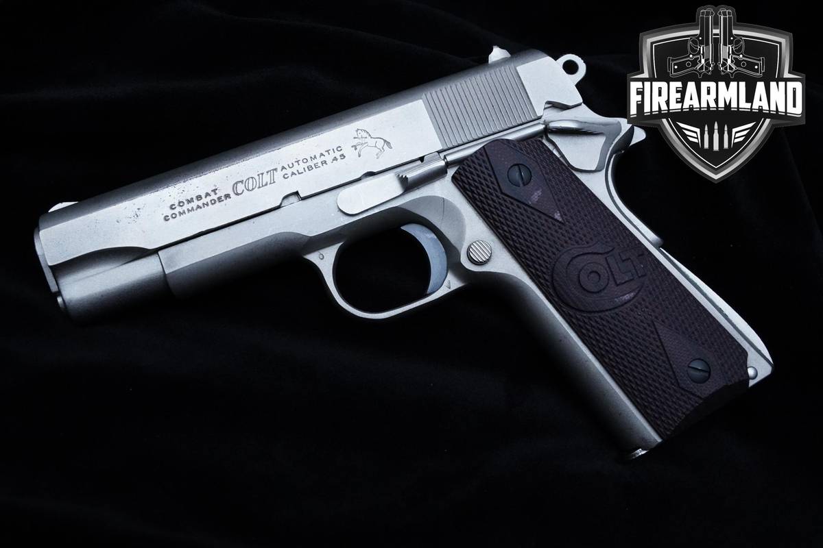 1979 Colt Combat Commander 4" Matte Nickel 1911 Combat Colt Commander