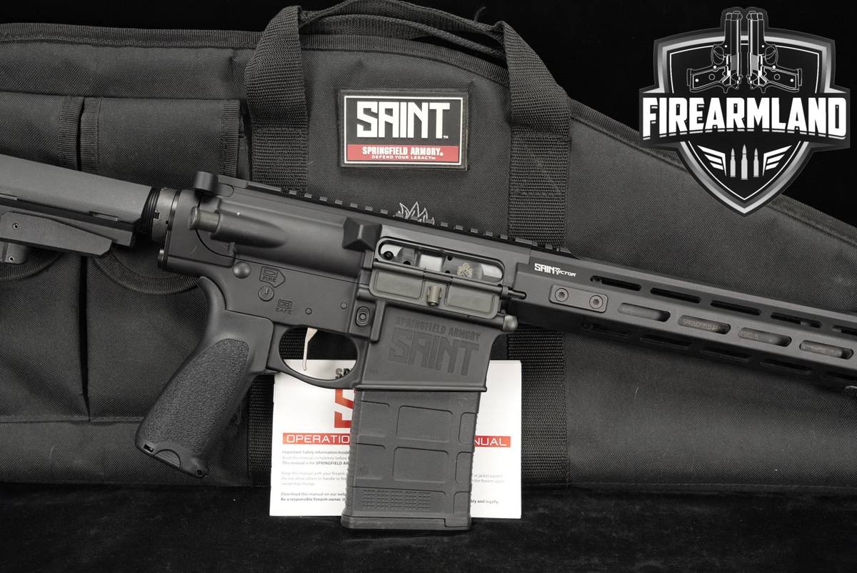 Springfield Armory SAINT Victor Pistol 308Win AR-10 AR10 SLICK-SIDE +CASE