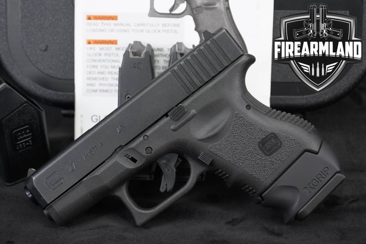 Glock 27 Gen3 G27 Gen 3 40S&W 3.43" +Three Mags, OG Case & XGRIP