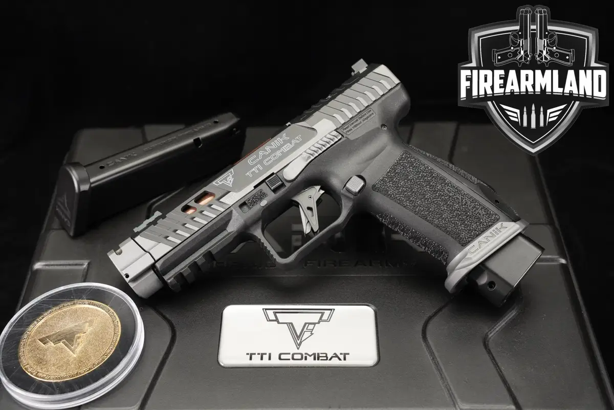 Canik TTI Combat Smoke 9mm Optics-Ready COMP +2 MAGS & ORIG CASE