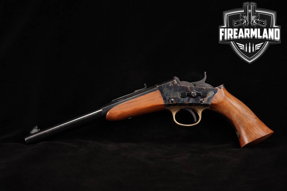 1975 A Uberti Rolling Block Pistol 22 Hornet 9.5"