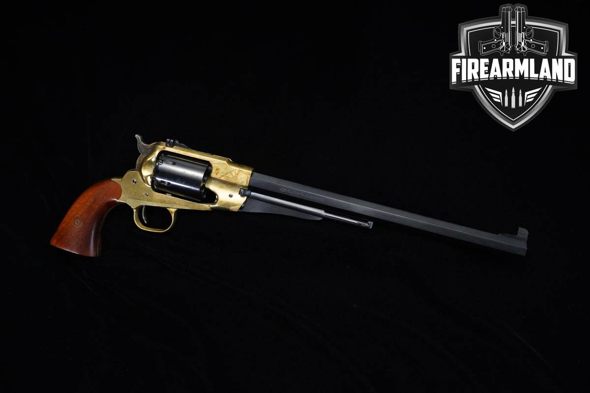2001 F.lli Pietta Remington Model 1858 Army Buffalo Target 44 BPM 12" Blued