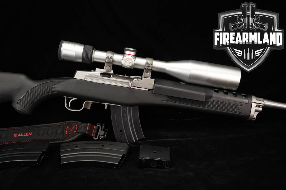 Ruger Mini-Thirty 7.62x39 18.5" Silver Mini30 30 +5 MAGS, SIMMONS SCOPE